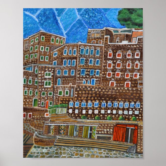 Poster Abha, Arábia Saudita (Frente)