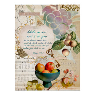 Póster Abide in Me Fruitoso Faith Poster