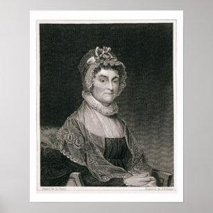 Póster Abigail Adams, gravado por G.F. Tempestade