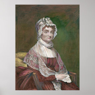 Póster Abigail Adams mais tarde na vida, por Gilbert