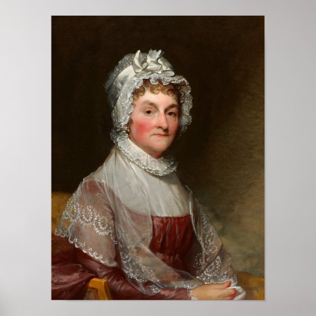 Poster Abigail Smith Adams por Gilbert Stuart (Frente)