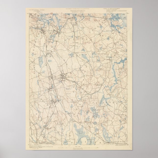 Póster Abington, Massachusetts (Frente)