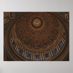 Poster Abóbada ao céu na basílica de St Peter