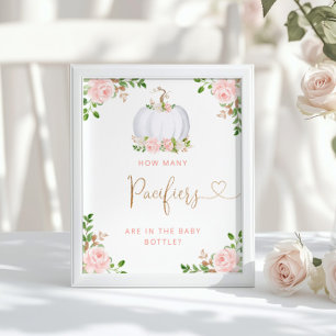 Poster Abóbora-borrife adivinha quantos pacificantes