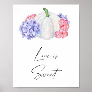 Poster Abóbora branca - o amor é doce, aproveite um prese