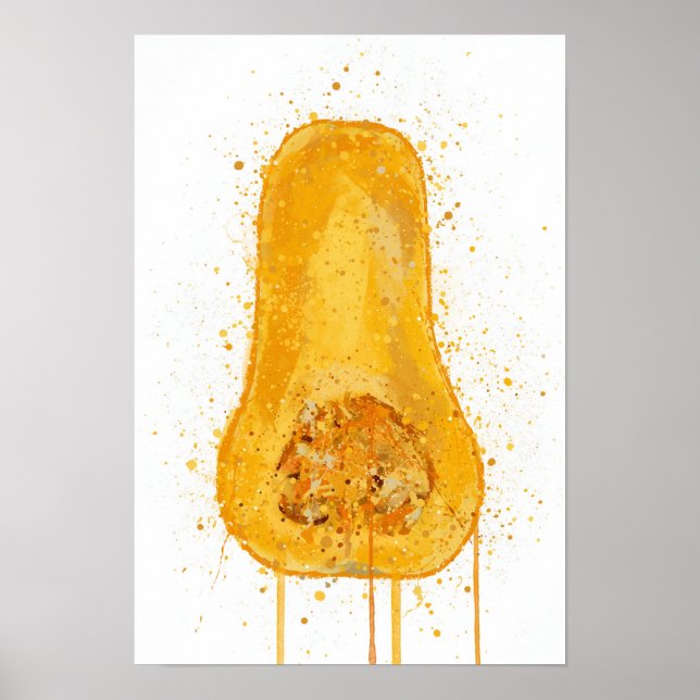 Poster Abóbora Butternut (Frente)