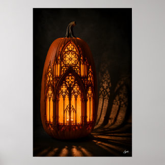 Poster Abóbora Catedral Gótica
