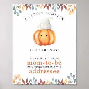 Poster Abóbora com chapéu - Ajude a Mãe Atarefada a se To