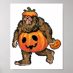 Poster Abóbora de Halloween do Pé Grande halloween