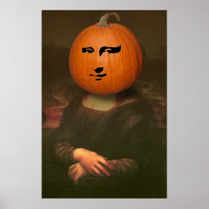 Poster Abóbora de Mona Lisa