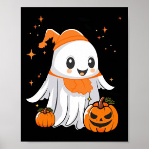 Poster Abóbora-Fantasma Para Mulheres Homens Crianças Gi
