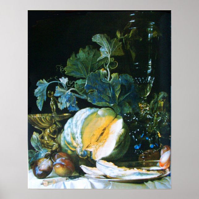 PÓSTER ABÓBORA, FRUTAS E VIDROS (Frente)