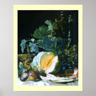 POSTER ABÓBORA, FRUTAS E VIDROS