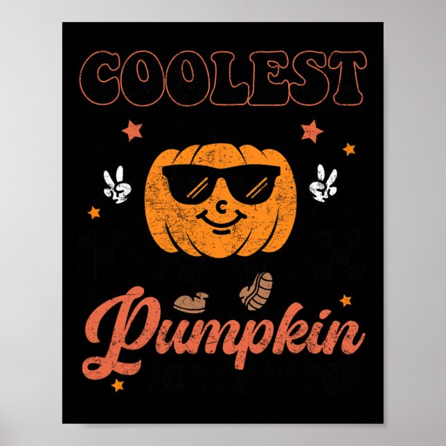 Poster Abóbora Mais Fresca No Patch Halloween Para (Frente)