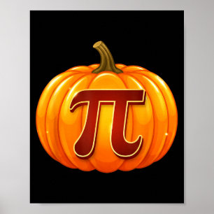 Poster Abóbora Pi, Símbolo Pi Abóbora Pi Dia do Halloween