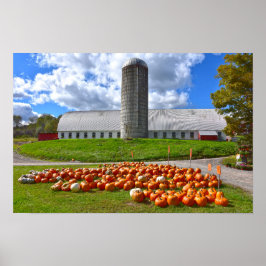 Poster Abóboras à Venda na Fazenda da Pensilvânia