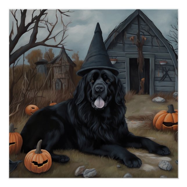 Póster Abóboras de Halloween Assustadoras de Terra Nova (Frente)