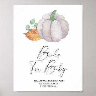 Poster Abóboras em aquarela - livros para pôster de bebê