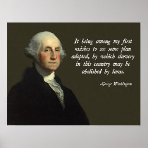 Poster Abolição de George Washington