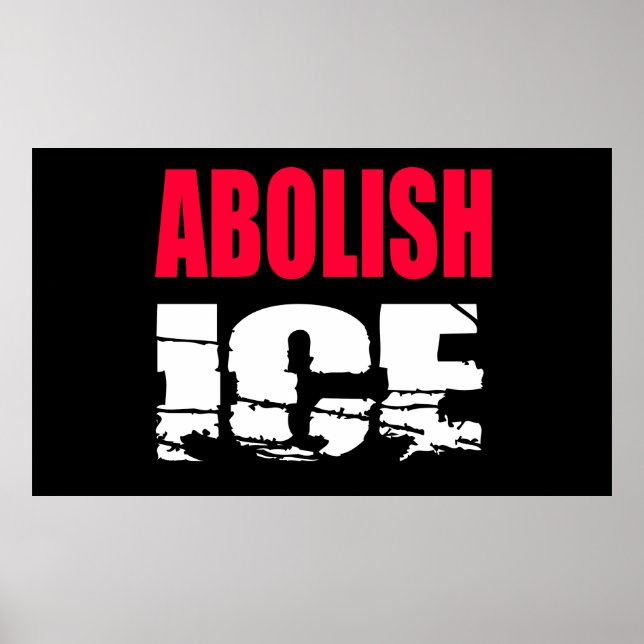 Poster Abolir ICE (Frente)