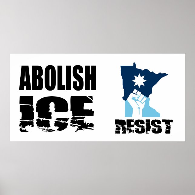 Poster Abolir ICE (Frente)