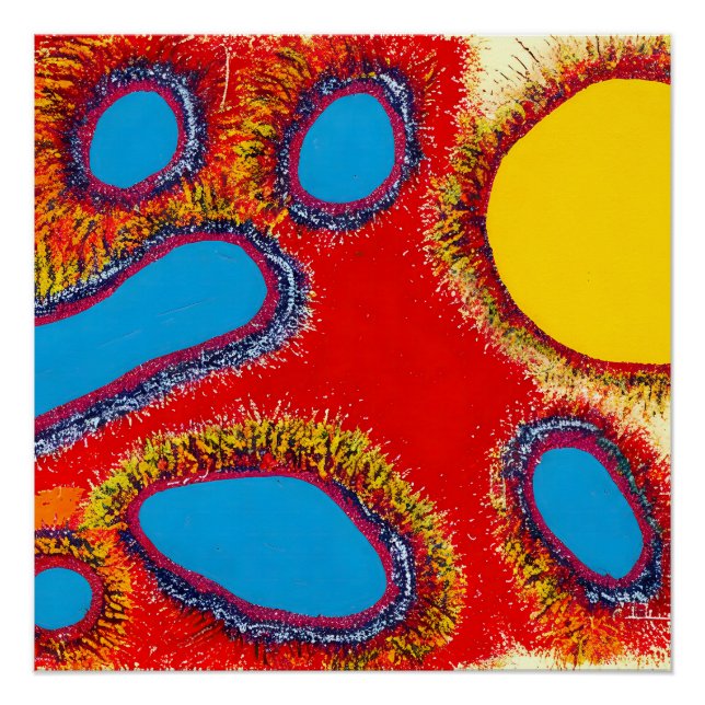 Póster Aboriginal Abstrato Art Vol 12 (Frente)