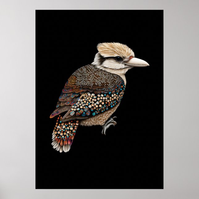 Poster Aboriginal Art Kookaburra (Frente)