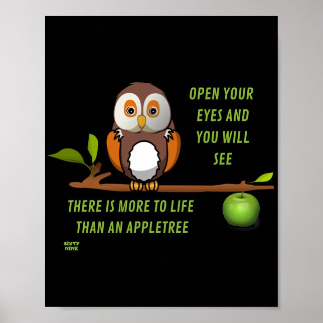 POSTER "ABRA OS OLHOS E VOCÊ VAI VER" (Frente)
