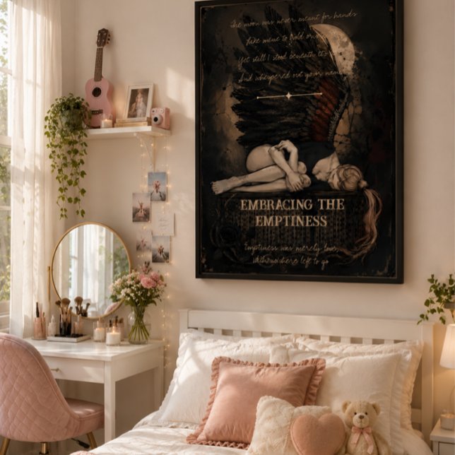 Poster Abraçando o Vazio Dark Romântico Gótico (Criador carregado)