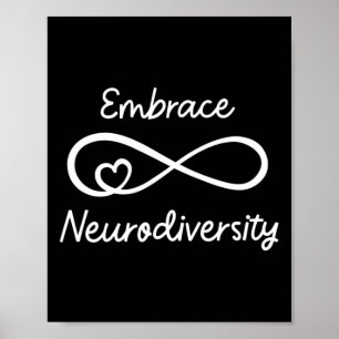 Poster Abraçar a Neurodiversidade Conscientização do Auti