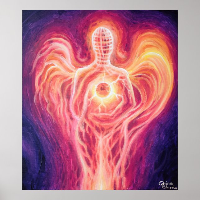 Poster Abraçar o sol interior (Frente)