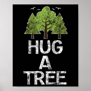 Poster Abraçar um dia de Árvore Árvore Hugger Terra