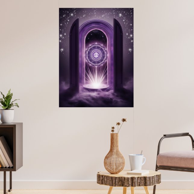 Poster Abrace seu sinal | Zodac Mandala Wall Art (Sala de Estar 3)