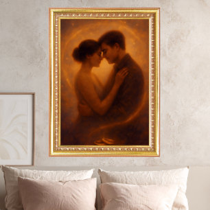 Poster Abraço Eterno – Arte de Romance Celestial