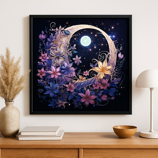 Poster Abraço Floral Lunar (Criador carregado)