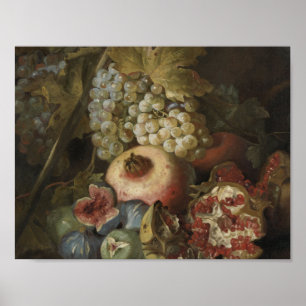 Poster Abraham Brueghel - Vida com fruta