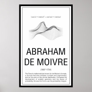 Poster Abraham De Moivre