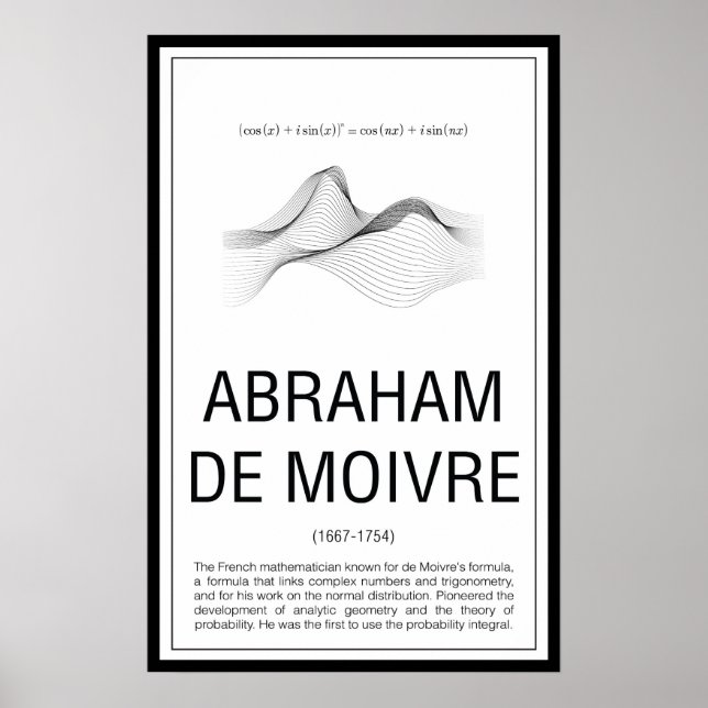 Poster Abraham De Moivre (Frente)