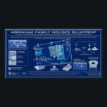 Póster Abraham Houses Blueprint<br><div class="desc">Abraham Houses Blueprint</div>