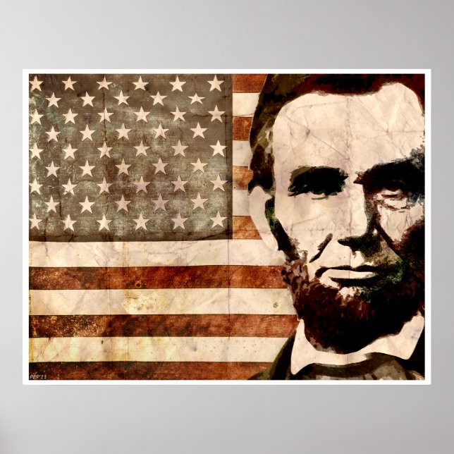 Póster Abraham Lincoln (Frente)