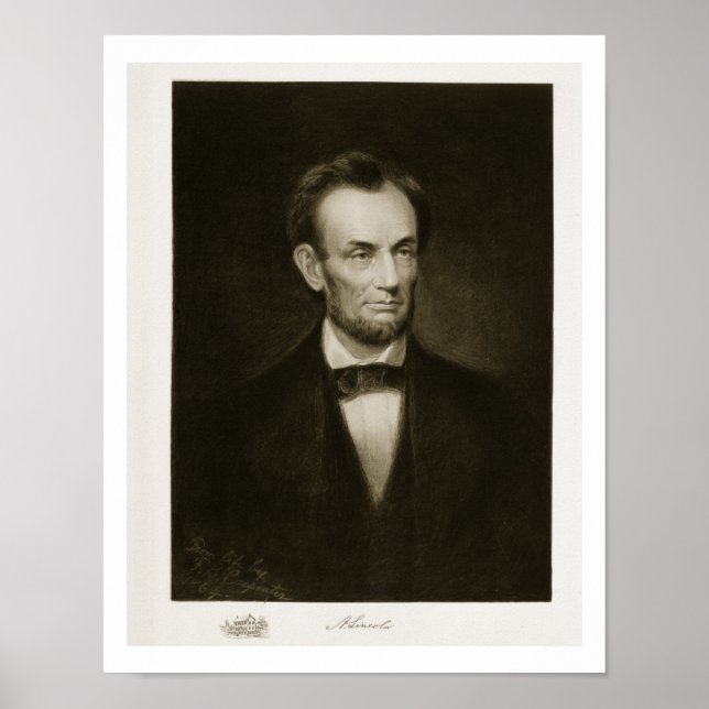 Póster Abraham Lincoln, 16.º Presidente dos Estados Unido (Frente)