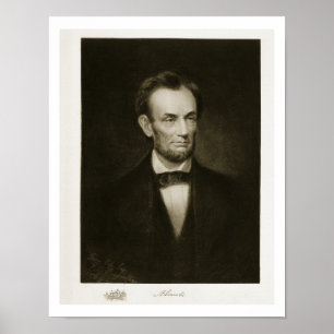 Póster Abraham Lincoln, 16o presidente do Stat unido