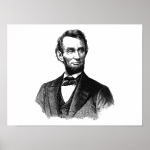 Poster Abraham Lincoln 1865 "O emancipador do excelente"