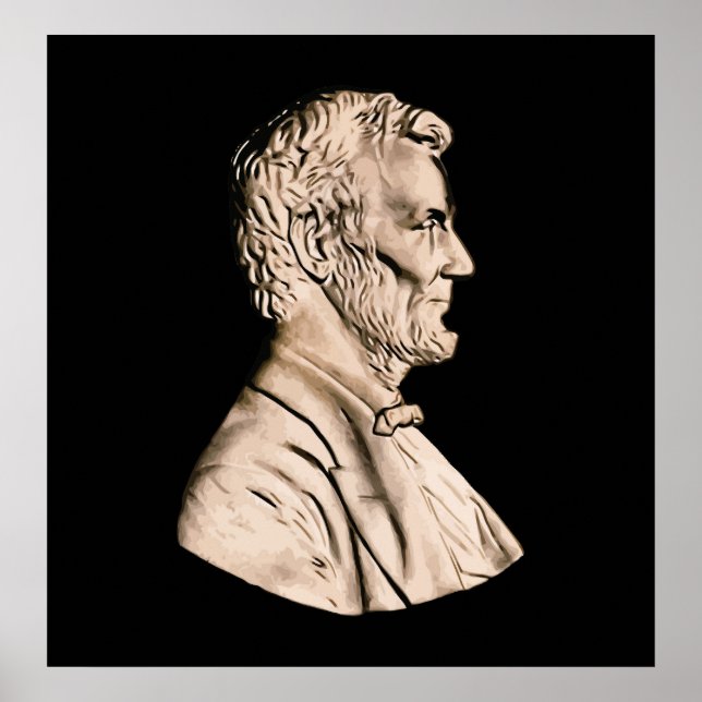 Poster Abraham Lincoln Bust (Frente)