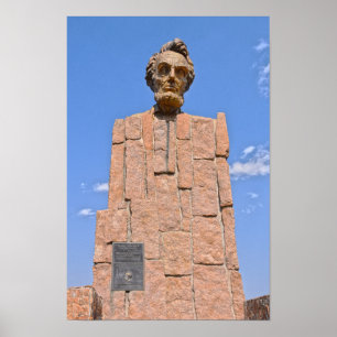 Poster Abraham Lincoln Bust, Wyoming