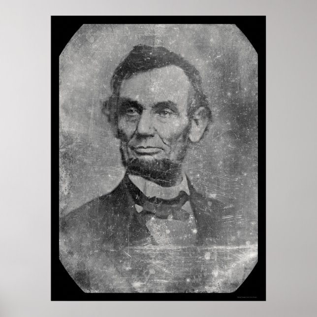 Poster Abraham Lincoln Daguerreotype 1864 (Frente)