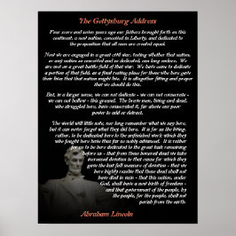 Poster Abraham Lincoln - Endereço Gettysburg