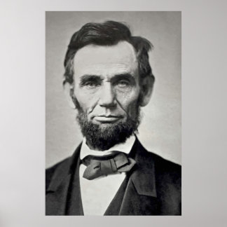 Póster Abraham Lincoln Gettysburg Retrato