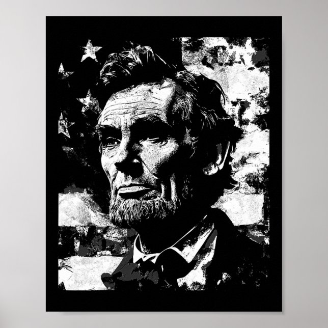 Poster Abraham Lincoln História Professora Presidente 4º  (Frente)