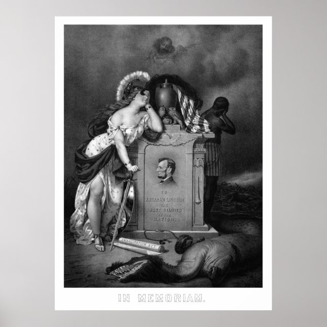 Poster Abraham Lincoln - No Memoriam (Frente)